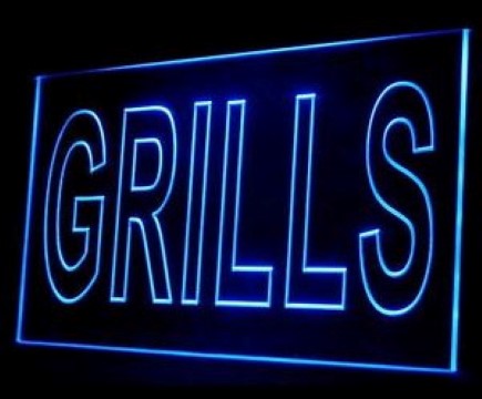 Grills Cafe Shop LED Neon Sign